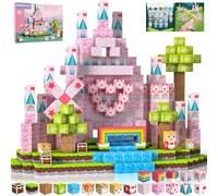 Crifeton Costruzioni Magnetiche per Bambini 3+ Giochi Cubi Magnetici, Blocchi Magnetic Building Blocks Giocattoli Montessori 4 5 6 7 8 9 10 11 12 Anni Regali di Compleanno per Ragazzi (Castello)