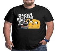 CRIFFIN Men's T Shirt Time Bacon Black M