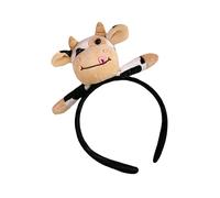 CRILSTYLEO 1 Pc Fascia Per Stampa Di Mucca Maschera Da Cavallo Pantofole Di Mucca Donna Adulta Di Mucca Coda Adesivi Di Mucca Tazza Carina Roba Da Vacca Cowgirl Black Tessile