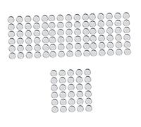CRILSTYLEO 120 Pz vasetti di fard vuoti light lux friends mujer scatole di immagazzinaggio del compartimento film vassoio per fard vuoto contenitore per il trucco vuoto ferro da stiro Silver