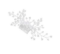 CRILSTYLEO 1Pc Perla Pettine Dei Gemme Dei Per Le Donne Perla Accessori Per Da Sposa Da Sposa Fermagli Per Con Strass Lato Pettine Dei Gioielli Per