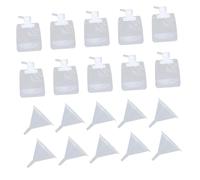 CRILSTYLEO 1set Sacchetti Ricaricabili Per Viaggio Con Imbuti Contenitori Portatili Per Cosmetici e Lozioni Impermeabili Perdite Ciascuno