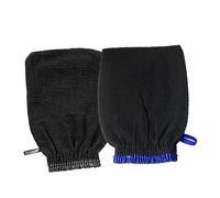 CRILSTYLEO 2 Guanti Esfolianti Per Bagno Guanto Scrub Da Doccia Cordino Facile Da Pulire E Indossare Per Sauna E Pelle