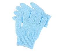 CRILSTYLEO 2 Paia guanto pennello per il corpo bagnoschiuma idratante glivetti da donna terme guanto esfoliante exfoliating gloves bagno scrub facciale guanto da bagno esfoliante Blue