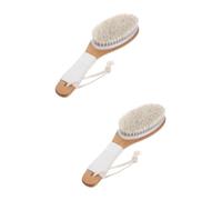 CRILSTYLEO 2 Pezzi Di Crine Di Cavallo Con Setole Morbide Spazzola Da Bagno Spazzola Per La Schiena Ricariche Asciugamano Esfoliante Scrubber Per La Schiena Doccia Per Il Viso Scrubber Per