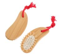 CRILSTYLEO 2 Pezzi Pettine Per Ragazzo Ragazza Donna Pettini Portatili Antistatici Strumenti Lisciante Arricciati Massaggiatore Cuoio Capelluto