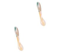 CRILSTYLEO 2 Pz Cucchiaio Per Maschera a Conchiglia Maschera Viso in Gel Spatola Per Trucco Maschera Viso Per La Cura Della Pelle Faccia Argilla Paletta Per Mescolare Il Caviale Palette Beige