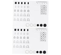 CRILSTYLEO 2 Pz Cuscinetto morbido in silicone per nail art tampone per timbri per nail art kit unghie adesivi unghie sticker unghie guida agli adesivi per unghie tappetino per nail art