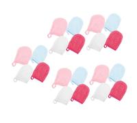 CRILSTYLEO 20 Pz Pulizia Delle Punte Delle Dita Struccanti Portatili Scrubber Viso Esfoliante Guanti Per Lavare Il Viso Panni Struccanti Riutilizzabili Salviette Struccanti Fibra Superfine