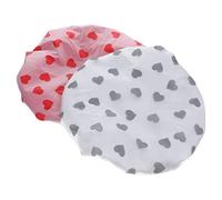 CRILSTYLEO 2pezzi Cappelli Da Bagno Impermeabili Bonnet Tre Strati Per Doccia e Sonno Asciugamani Per Microfibra Comfort e Praticità Per Donne Con Corti e Medi
