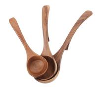 CRILSTYLEO 3 Pezzi Mestoli da Zuppa in con Gancio Ergonomico Cucchiaio Leggero per Servire Ramen Dumpling e Minestre Lungo Antigraffio per Pentole Antiaderenti