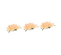 CRILSTYLEO 3 Pz fermaglio per con fiore di rosa - Fermaglio per ragazze spilla rosa da sposa fermagli per rossi forcine sposa fermagli per rosa per le donne