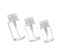 CRILSTYLEO 3 Pz Imbottigliato plasil armadietto spogliatoio schiumoso gel ricostruzione unghie mano kit ciglia kit manicure pompetta per rimuovere lo smalto spingere verso il basso la pompa