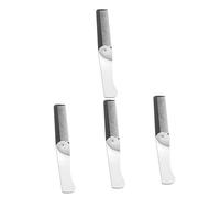 CRILSTYLEO 4 Pz Pettine Pieghevole Asciugacapelli Raddrizzatura Riccioli Arriccia Portatile Viaggio Ratto Districanti Rulli Per Pettina Gli Uomini Acciaio Inossidabile