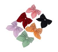 CRILSTYLEO 6pezzi Fermagli Per Fiocco Vari Colori Accessori Eleganti Per Donne Ragazze e Bambine Per Acconciature Quotidiane e Occasioni Speciali