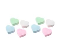 CRILSTYLEO 8 Pezzi Spugna Per Pulizia Spugne Spugna Di Bellezza Spugna A Forma Di Cuore Soffio Per Trucco Spugna Per Il Viso Spugna Per La Cura Della Pelle