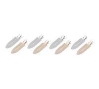 CRILSTYLEO 8 Pz fermaglio per con diamante in metallo fermagli per alligatore fermagli per d'oro NO molletta hair charms fermagli per trucco piega lega