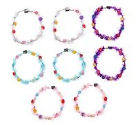 CRILSTYLEO 8pezzi Fascia Led Glowing Plumage Per Feste Di Cerchietti Colorati Per Donne e Ragazze Accessori Per Party e Carnevale Con Design Creativo e Atmosfera Festiva