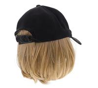 CRILSTYLEO Cappellino Da Baseball Con Parrucca Sintetica Berretto Con Estensioni Per Look Alla Moda Per Donne Adatto Occasioni Casual e Festive