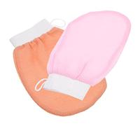 CRILSTYLEO Confezione Da 2 Guanti Da Doccia Esfolianti Guanti Da Bagno Scrub Esfoliante Per Pelle Spenta Guanti Da Massaggio Delicati in Stile Coreano