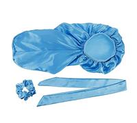 CRILSTYLEO Cuffia Notte Seta Donna Cura Lunghi Copricapo Casa Pigiama Gonna Viso Bagno Letto Olio
