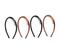CRILSTYLEO Eleganti 4 Pezzi Di Cerchietti in Resina Per Da Donna Accessori Alla Moda Per Cerchietti Per Senza Design Per Donne