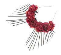 CRILSTYLEO Fascia Halo di Nostra Signora fascia solare mary cerchietti per hair pin hair clips accessorio per la decorazione dei fermaglio per della dea plastica Black