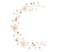 CRILSTYLEO Fascia Sposa Fiori Di Perle Finte Accessorio Abito Da Sposa Tralcio Donne