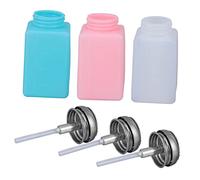CRILSTYLEO Kit Di Rimozione Liquido Da 200 Ml Flacone Pressabile Vuoto Per Cosmetici Artistici - Pompa A Controcorrente