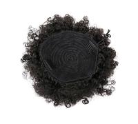 CRILSTYLEO Parrucca Da Bruco Sintetica Afro Americano Corto Riccio Estensione Coda Di Cavallo Involucre Chignon Trasformazione Look Adatto Ragazze Donne