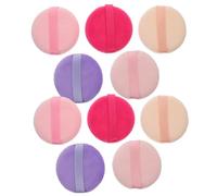 CRILSTYLEO Piumino Per Cipria Cosmetica Fornitura Floccato Riutilizzabile Resistente Pelli Sensibili Per Applicare Fondotinta E Cipria Precisione E Liscia