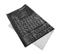 CRILSTYLEO Poster Tavola Periodica Elementi Bambini Decorazione Parete Classe Didattica Educazione Riutilizzabile Materiale Resistente Design Vintage Simbolo Nome Peso Numero Stato Categoria