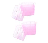 CRILSTYLEO Scatola Di Stoccaggio Portatile Per Nail Art Maniglia Cassetta Portautensili Per Manicure Cassetta Portautensili Per Cura Unghie