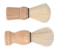 CRILSTYLEO Set 2 Pezzi Pezzo Da Barba Legno Manico Pennello Sapone Da Barba Pennello Crema Uomo Rasatura Bagnata Insaponare Viso