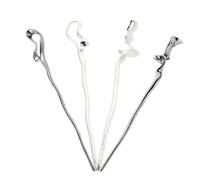 CRILSTYLEO Set Di 4 Forcine Per in Lega Geometrica Stile Cinese Accessori Per Vintage Per Donne Fermaglio Per Chignon Per Lo Styling