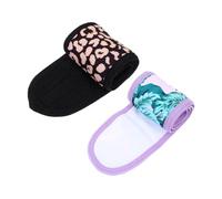 CRILSTYLEO Set di Fasce per in Poliestere 2 Pezzi Morbide E Comode per Il Bagno Il Lavaggio del Viso E Lo Yoga Design Decorativo
