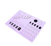CRILSTYLEO Tappetino Esercitazione Nail Art Silicone Acrilico Strumento Per Manicure e Design Professionale Per Tecniche Di Applicazione Su Unghie Di Varie Forme