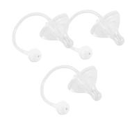 CRILSTYLEO Tettarella in Silicone Con Cannuccia A Sfera Appesantita Da 3 Pezzi Accessorio Sicuro E Resistente Per Biberon E Tazza