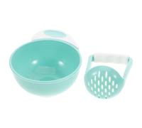 CRILSTYLEO tritatutto per alimenti per mangiatoia per frutta per mangiatoia per alimenti per produttore di schiacciapatate schiaccia frutta pp Light Green