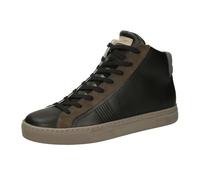 Crime London, Essential High, Scarpe Sneaker Zip Pelle, Moda Fashion (Black Grey, Sistema Taglie Calzature EU, Adulto, Numero, Media, 44)