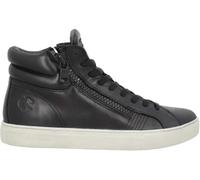 Crime London, High Top Double Zip, Scarpe Sneaker Mid Pelle, Moda Fashion (Black, Sistema Taglie Calzature EU, Adulto, Numero, Media, 43)
