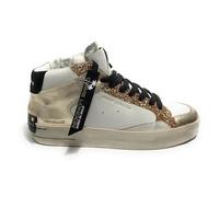 Crime London Sneaker Donna Sk8 Deluxe Mid in Pelle White D25CR01 21150AA7.10 40