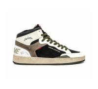 Crime London Sneaker Uomo Chelsea Mid Nera, Bianca e Militare