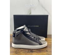 Crime London Sneaker Uomo High Essential Pelle Grigio Casual Men Shoes 41