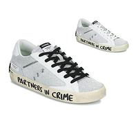 Crime London Sneakers basse DISTRESSED in Argento 40