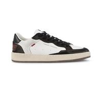 Crime London - Sneakers bianca in pelle Chelsea con dettagli in pelle scamosciat