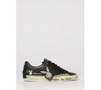 CRIME LONDON Sneakers Deconstructed Playboy x in pelle nera con stampa e charm 41 Nero