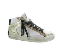Crime London Sneaker Donna Sk8 Deluxe Mid in Pelle White D25CR01 21150AA7.10 37