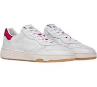Crime London, Timeless Low Top, Scarpe Sneaker Pelle, Moda Fashion (White Fuxia, Sistema Taglie Calzature EU, Adulto, Numero, Media, 37)
