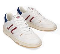 Crime London, Timeless, Scarpe Moda Pelle Fashion Unisex (White Blu Red, Sistema Taglie Calzature EU, Adulto, Numero, Media, 43)